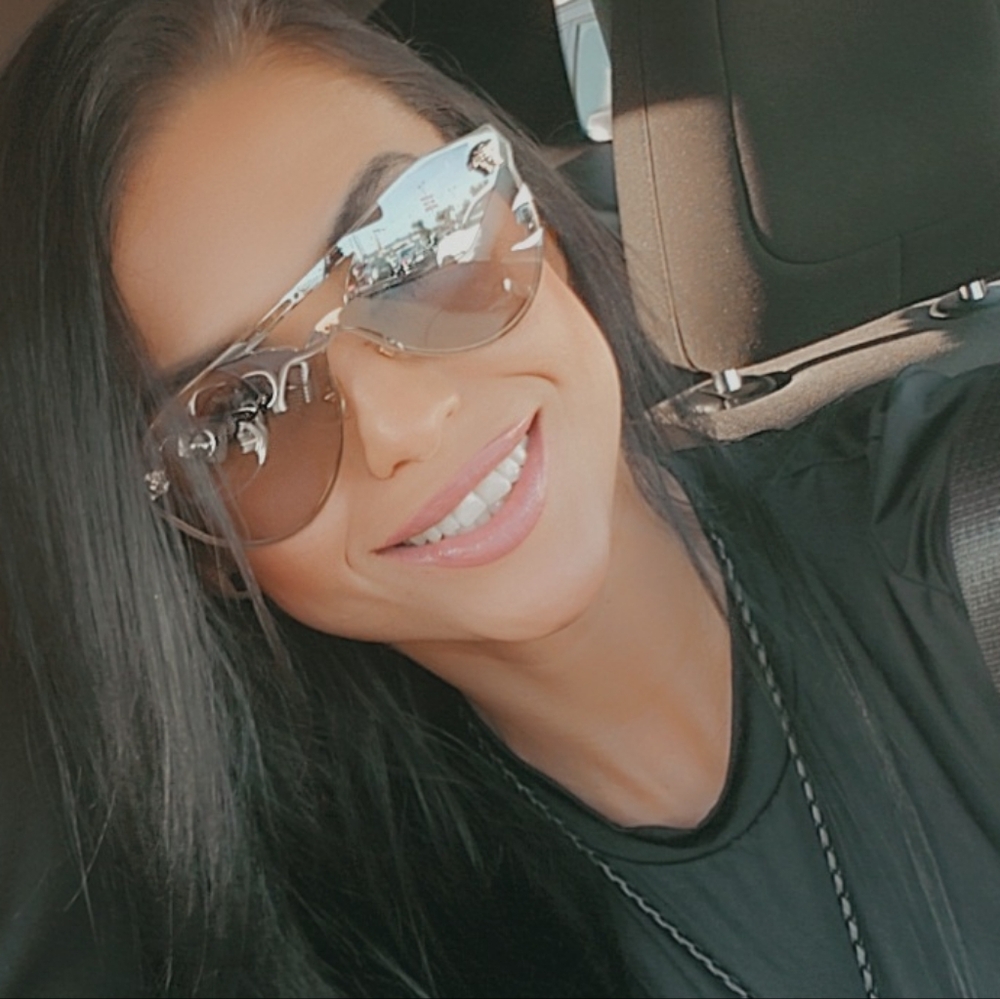 Versace Gold and Gray Sunglasses